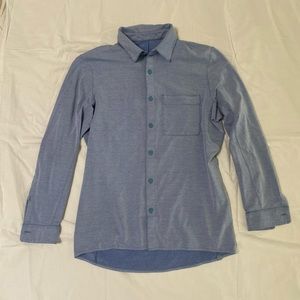 Lululemon Commission men’s button down shirt blue